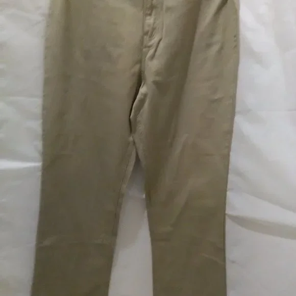 Khakis Rag Washed Comfort Women's Pants Color Beige Size 11/12 - Picture 3 of 8